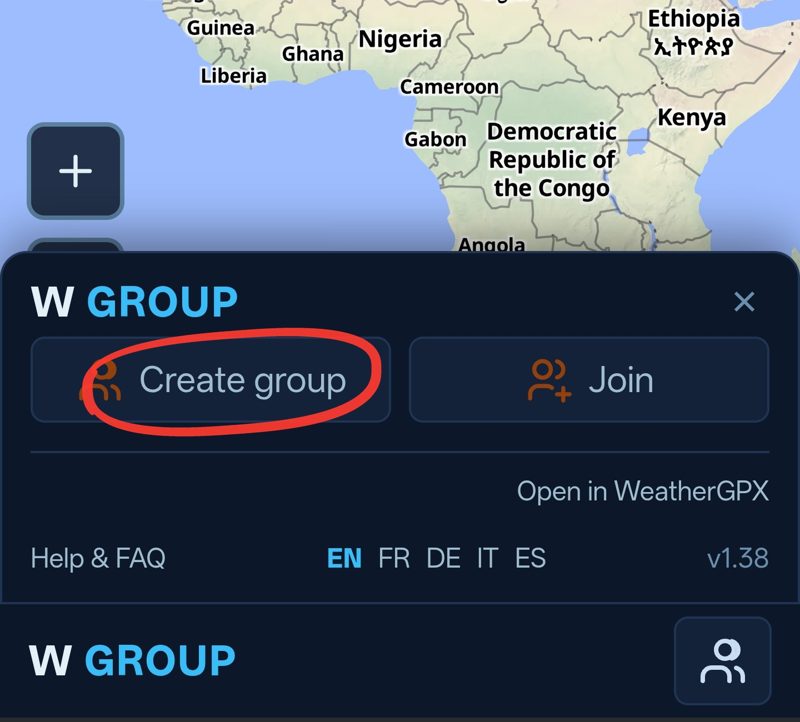 Create group circled