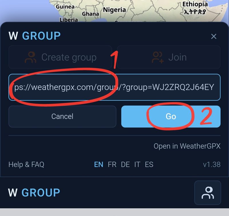 1 link pasted, 2 Go